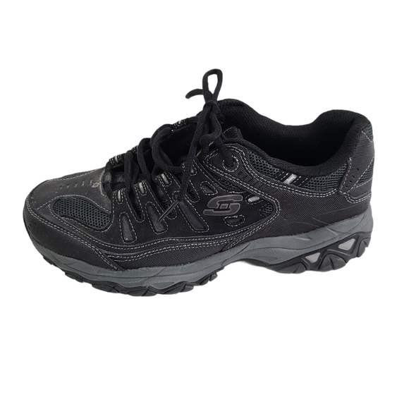 Skechers Afterburn Memory Fit Sneaker Black - Picture 2 of 8